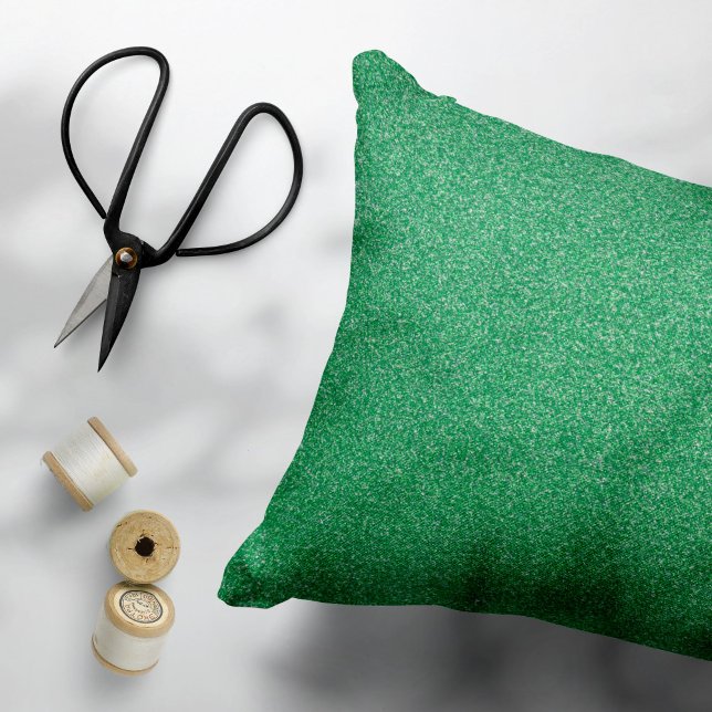 Green Glitter, Sparkle, Glitter Background Pillow Case (Creator Uploaded)