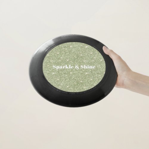 Green Glitter Sparkle Wham-O Frisbee