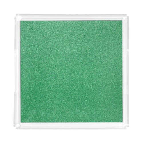 Green Glitter Sparkly Glitter Background Acrylic Tray
