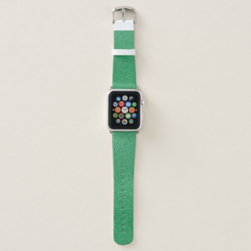 Green Glitter Sparkly Glitter Background Apple Watch Band