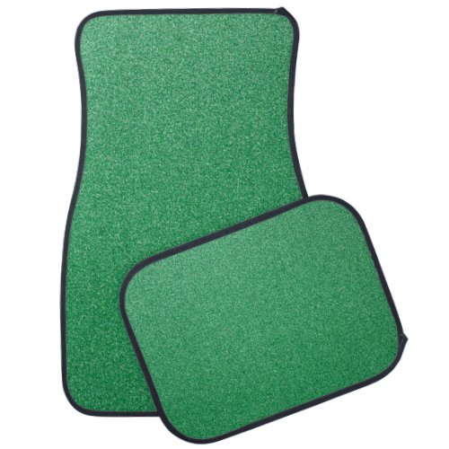 Green Glitter Sparkly Glitter Background Car Floor Mat