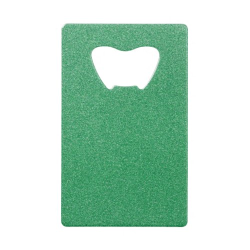 Green Glitter Sparkly Glitter Background Credit Card Bottle Opener