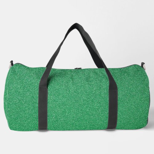 Green Glitter Sparkly Glitter Background Duffle Bag