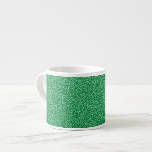 Green Glitter Sparkly Glitter Background Espresso Cup