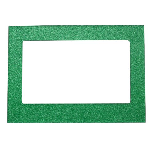 Green Glitter Sparkly Glitter Background Magnetic Frame