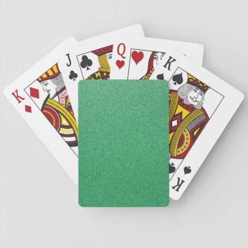 Green Glitter Sparkly Glitter Background Playing Cards