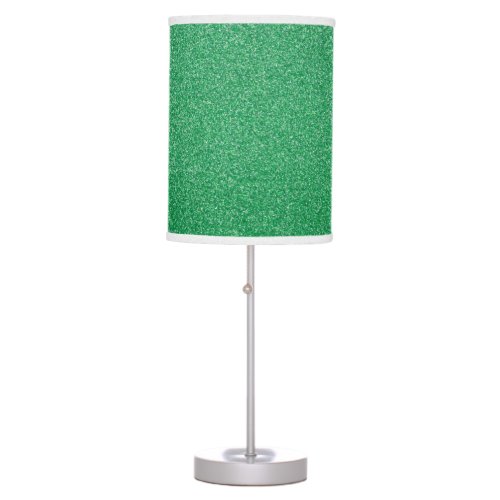 Green Glitter Sparkly Glitter Background Table Lamp