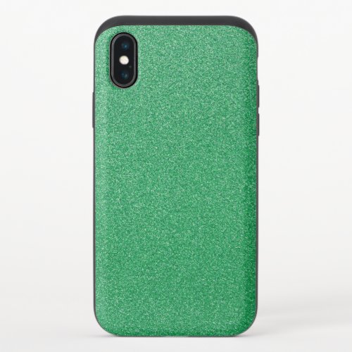 Green Glitter Sparkly Glitter Background iPhone X Slider Case