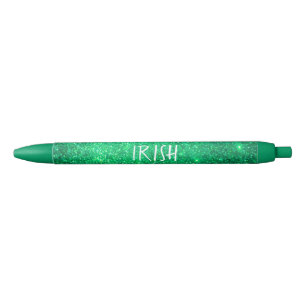 Green Glitter St Patrick's Day Irish Sparkle Cool Pen