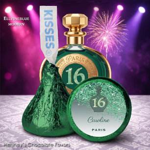Green Glitter Sweet 16 Paris Boutique Hershey®'s Kisses®