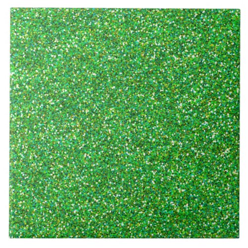 Green glitter texture ceramic tile