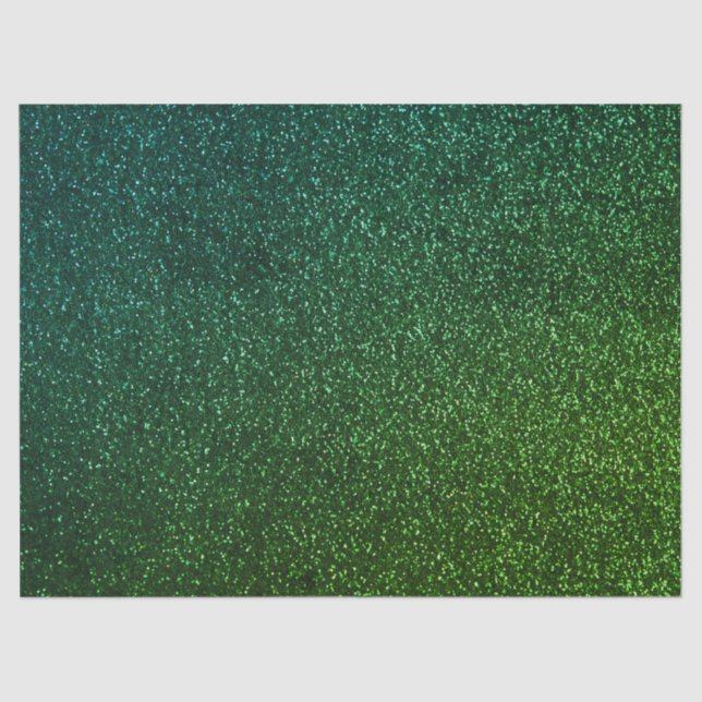 Green Glitter Texture Decoupage Tissue Paper (Front)