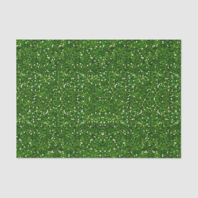 Green Glitter Tissue Paper (Front)