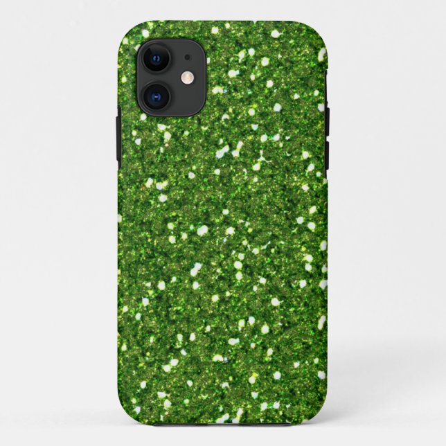 Green Glitters iPhone 5 Case (Back)