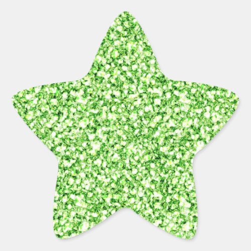Green Glitters Sticker