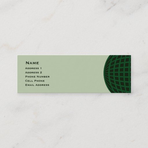 Customizable Green Global Business Business Card Templates