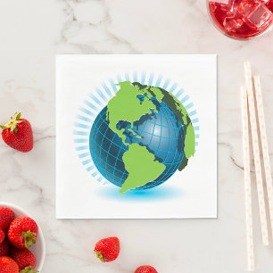 Green Globe Napkins