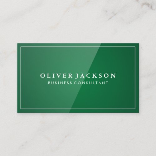 Green Gloss Background Business Card