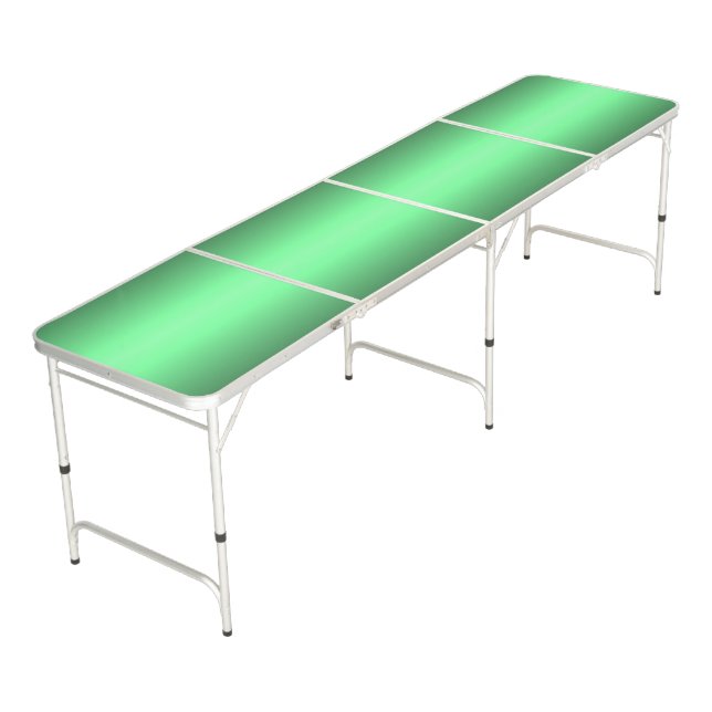 Green Glow Beer Pong Table (Angled)