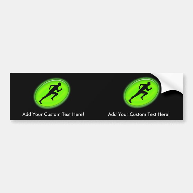 Green Glow Fitness Logo Bumper Sticker (Front)