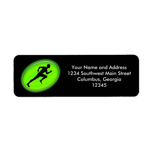 Green Glow Fitness Logo Label (Front)