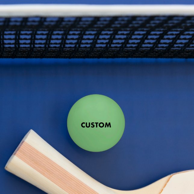 GREEN GLOW IN THE DARK Custom Table Tennis Balls (Table)