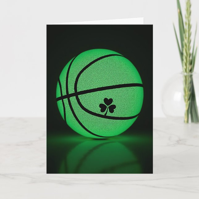 Green Glowing Ball Sports Card (Front)