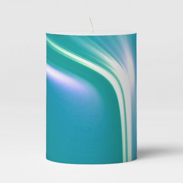 Green Glowing Waterfall of Light Candle (Front)
