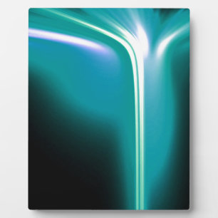 Green Glowing Waterfall of Light Plaque