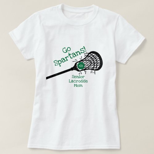 Green Go Team Lacrosse Mom T_Shirt