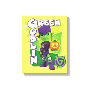 Green Goblin Character Badge Canvas Print