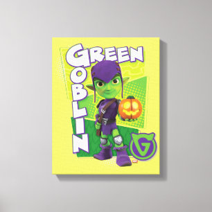 Green Goblin Character Badge Canvas Print