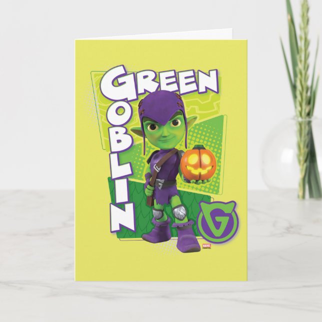 Green Goblin Character Badge Card (Front)