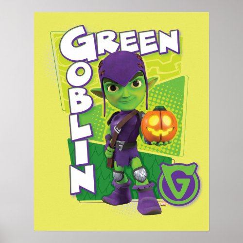 Green Goblin Character Badge Poster