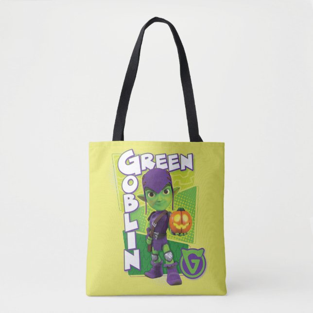 Green Goblin Character Badge Tote Bag (Front)
