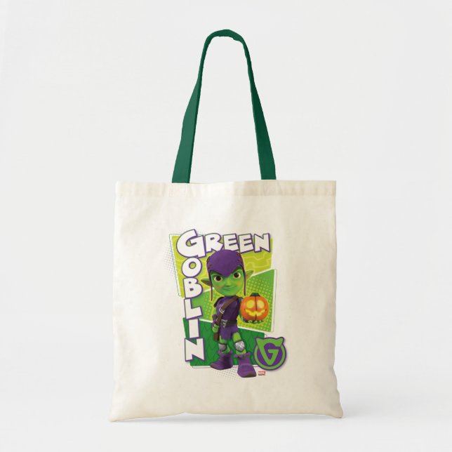 Green Goblin Character Badge Tote Bag (Front)