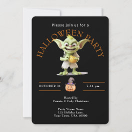 Green Goblin HALLOWEEN Party Invitation