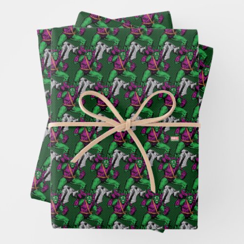 Green Goblin Retro Wrapping Paper Sheets