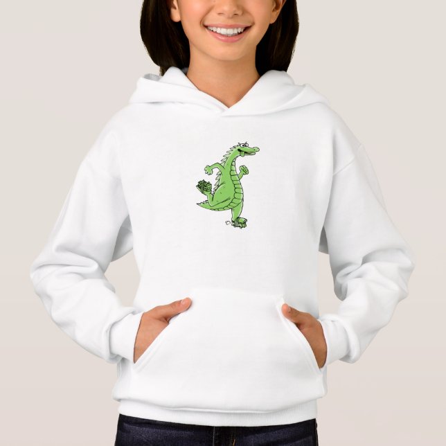 green godzilla hoodie (Front)