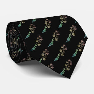 Green Gold and Bronze Trumpet, Let There Be Jazz Tie