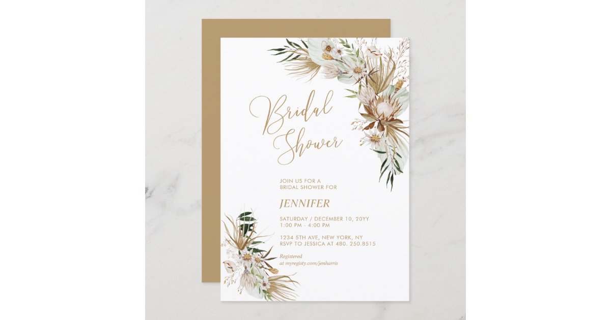 PM Botanical boho logo for wedding invitation.