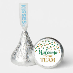 Green Gold Confetti Welcome to the Team Hershey®'s Kisses®