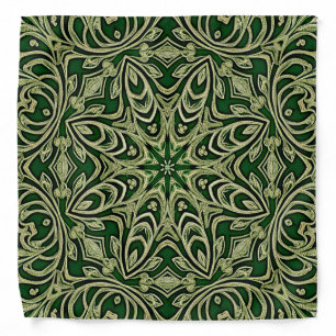 Green Gold Decorative Bandana