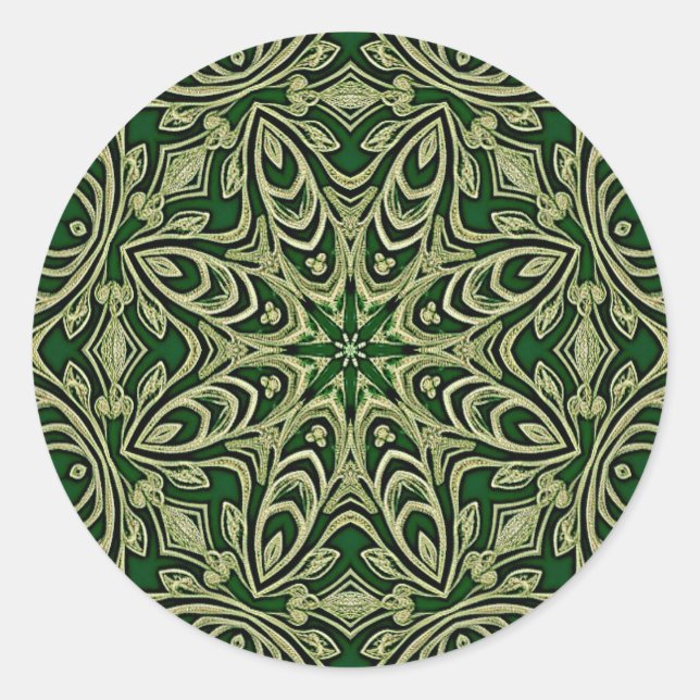 Green Gold Decorative Sticker (Front)