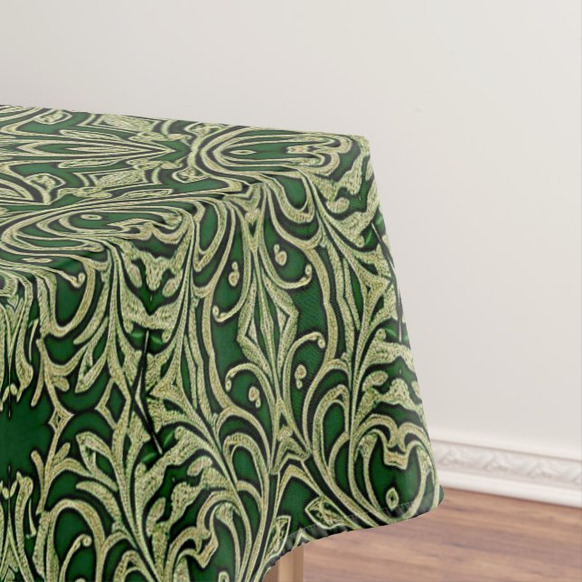 Green Gold Decorative Tablecloth (In Situ)