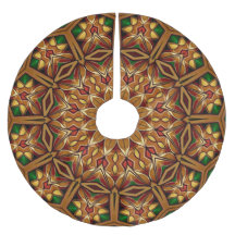 Green Gold Decorative Tree Skirt