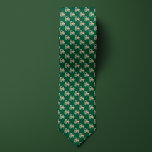 Green & Gold Farmers Tractor Neck Tie<br><div class="desc">Nothing is more iconic in farm country than a tractor,  which makes this simple but elegant design ideal for the farmer in your life. Create a great gift combination package with a pair of matching socks featuring the same design.</div>