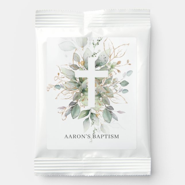Green Gold Foliage Baptism  Margarita Drink Mix (Front)