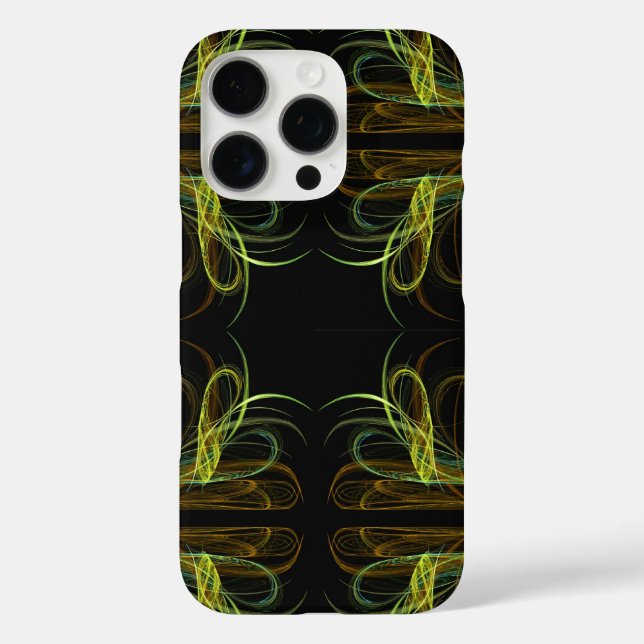 Green & Gold  Fractal -adjusts for all cases (Back)