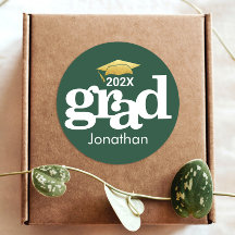 Green Gold Graduation Bold Typography Modern